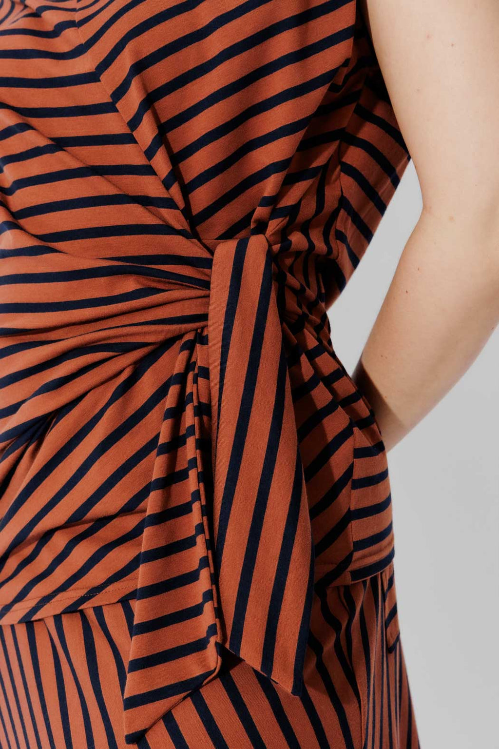 Tan/Navy Stripe Harlow Top