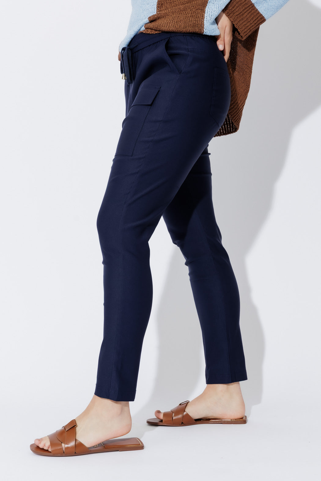 Navy Lux Sport Cargo Pant
