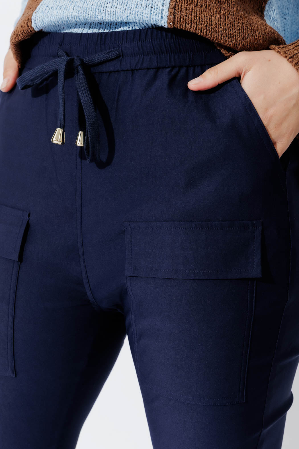 Navy Lux Sport Cargo Pant