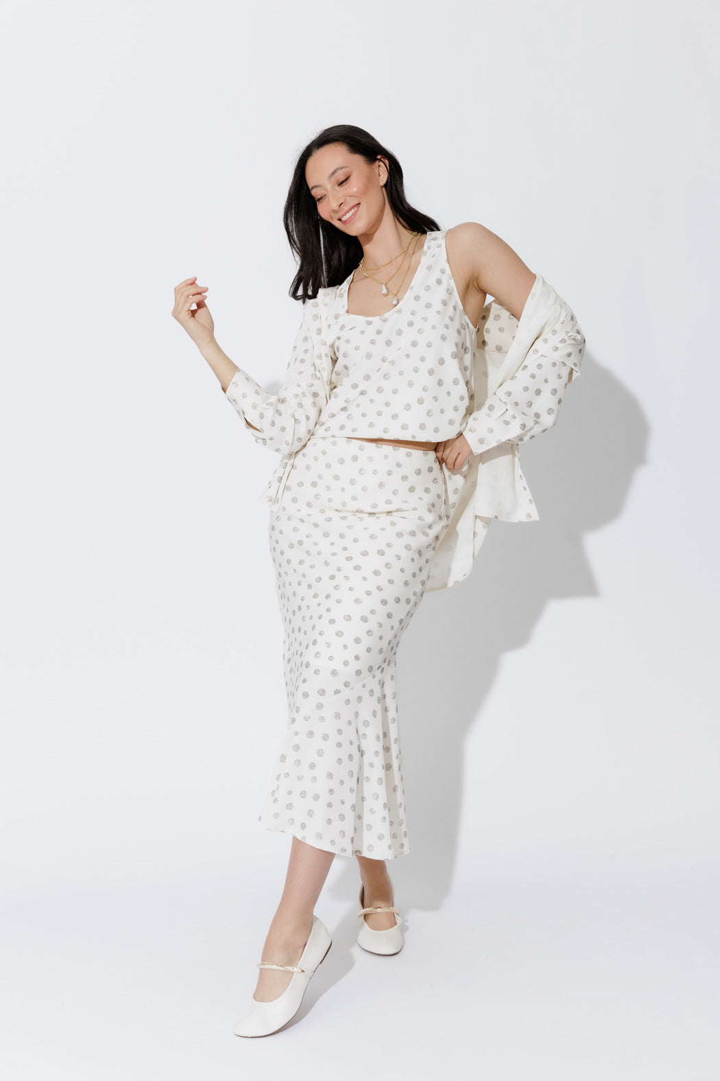 Ivory Spot Bias Cami