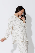 Ivory Spot Angle Pocket Shirt