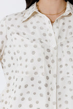 Ivory Spot Angle Pocket Shirt