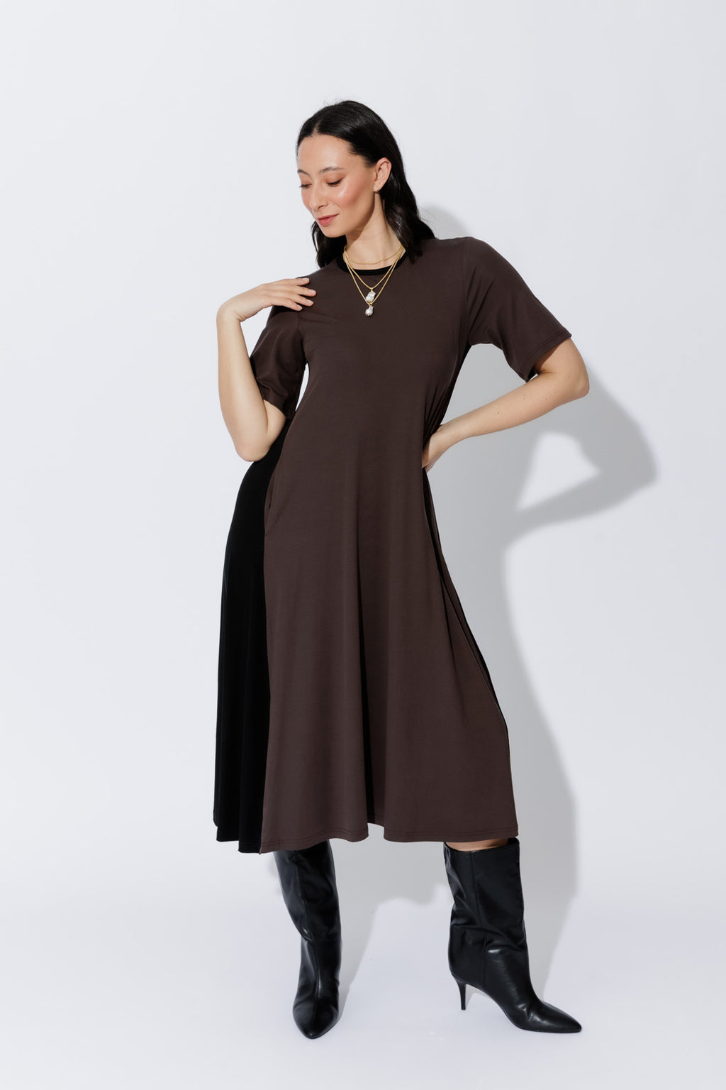 Chocolate Tencel Miracle Dress