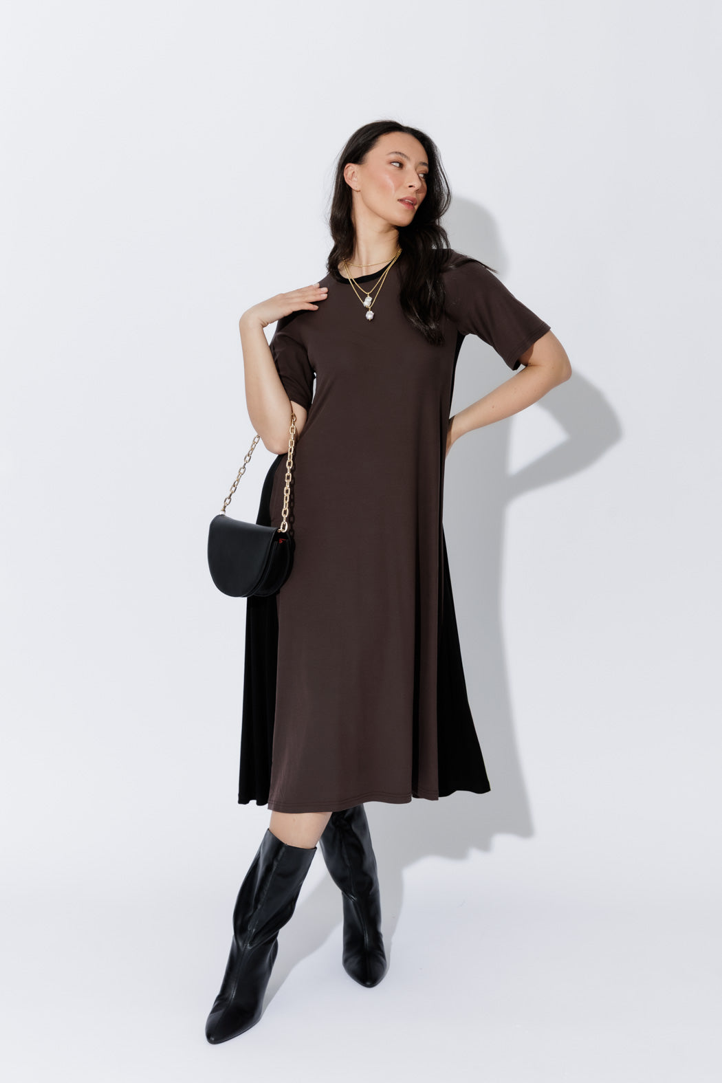 Chocolate Tencel Miracle Dress