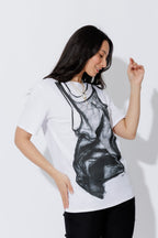 White Sheer Dress T-Shirt