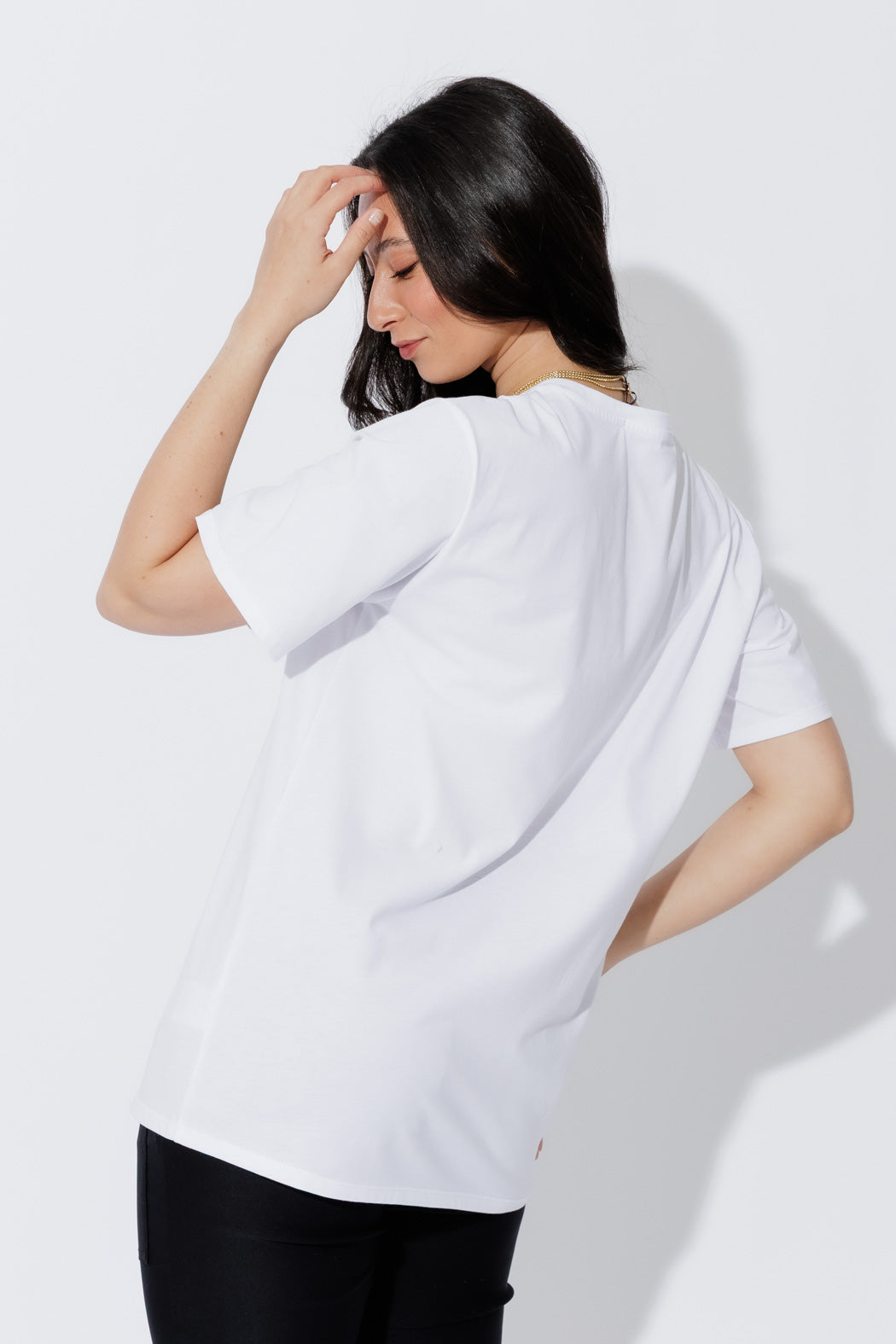 White Sheer Dress T-Shirt