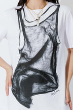 White Sheer Dress T-Shirt