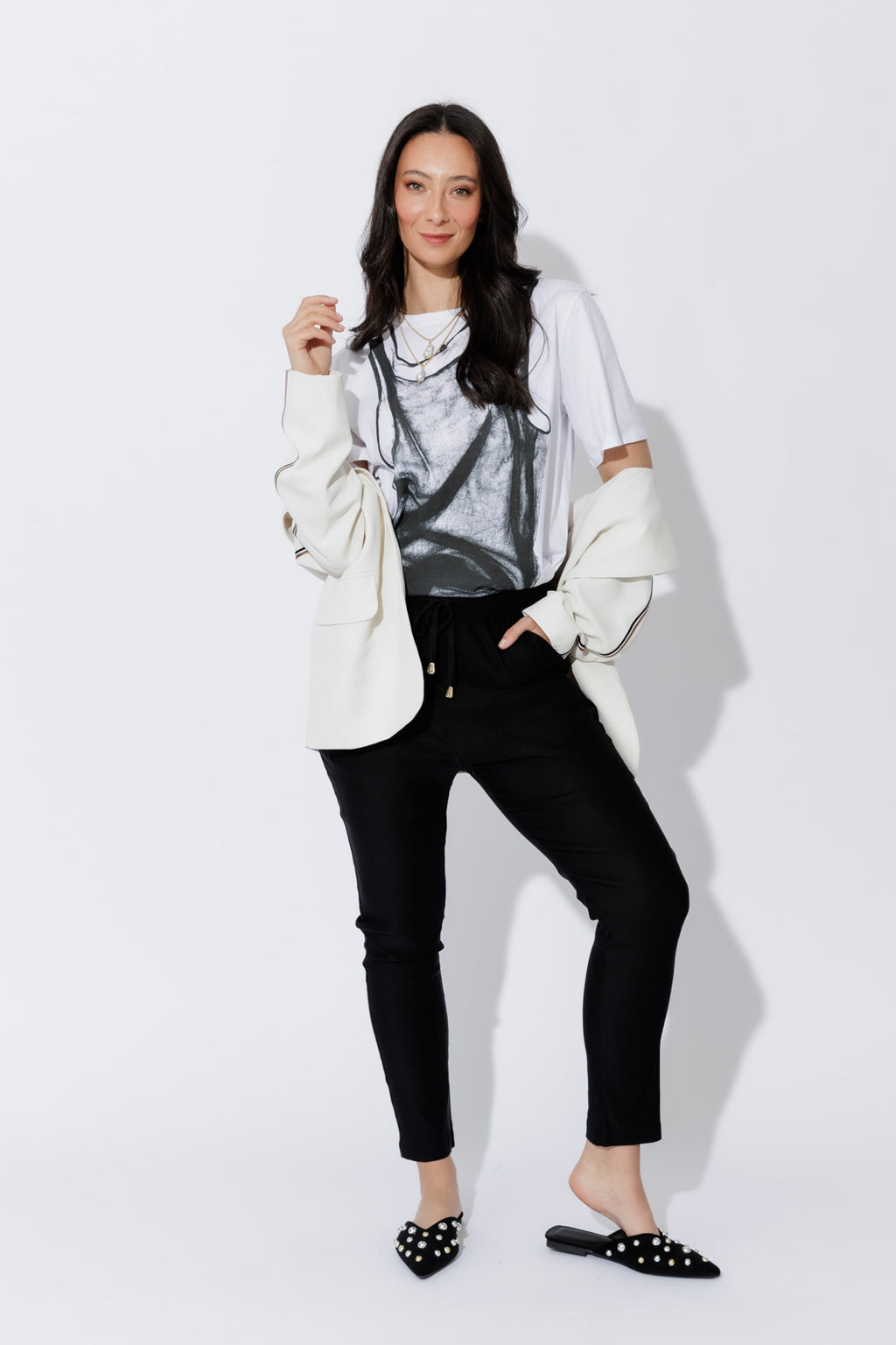 Black Lux Sport Cargo Pant