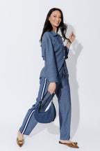 Chambray Sport Barrel Pant