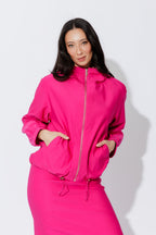 Pink Lux Sport Hooded Jacket