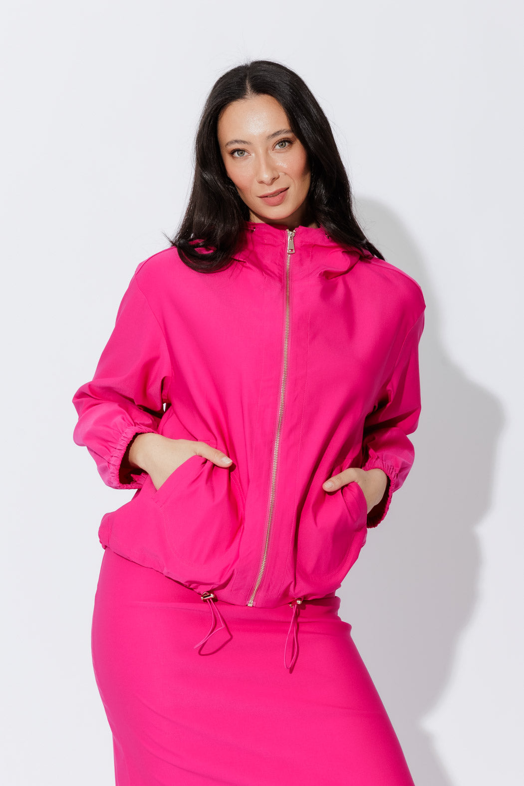 Pink Lux Sport Hooded Jacket