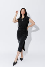 Charcoal Washed Cotton Harlow Dress