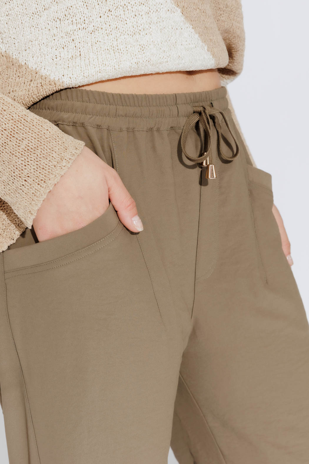 Khaki Toggle Pant