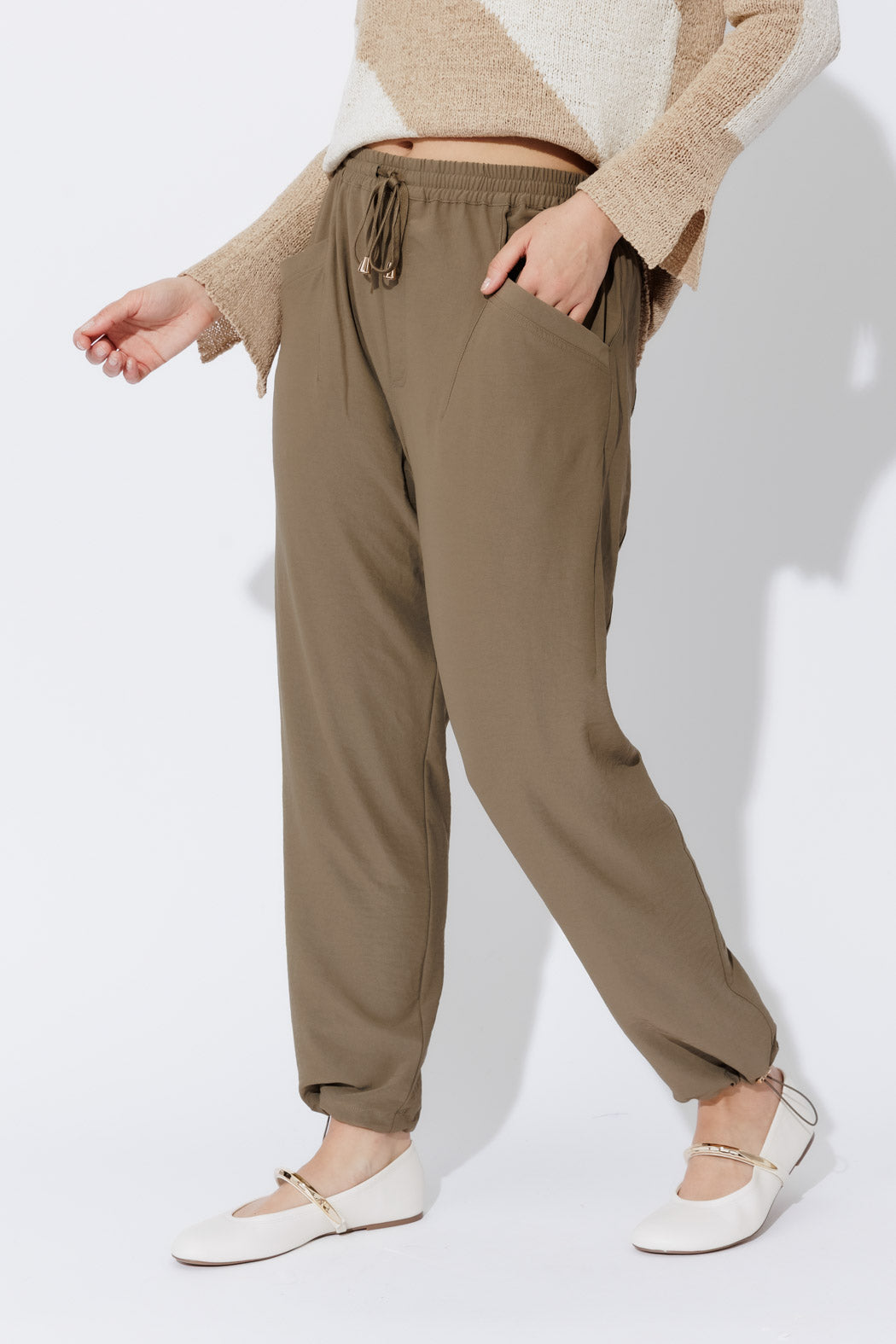 Khaki Toggle Pant