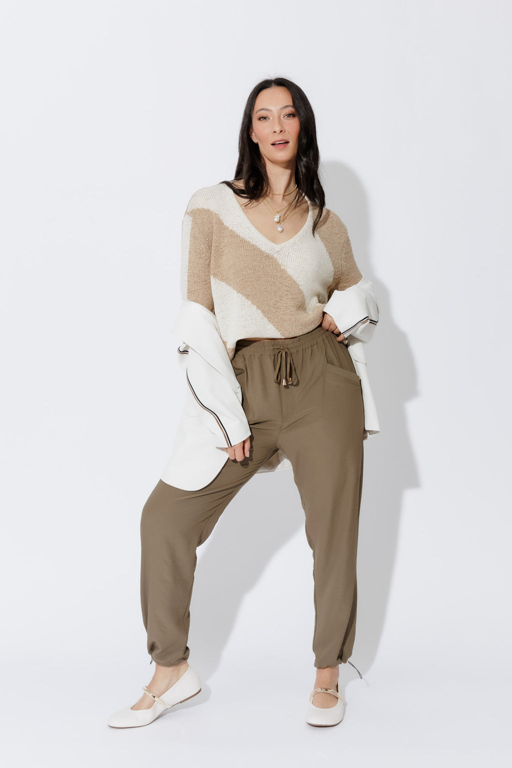 Khaki Toggle Pant