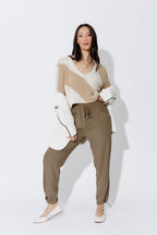 Khaki Toggle Pant