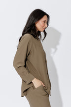 Khaki Seam Front Shirt