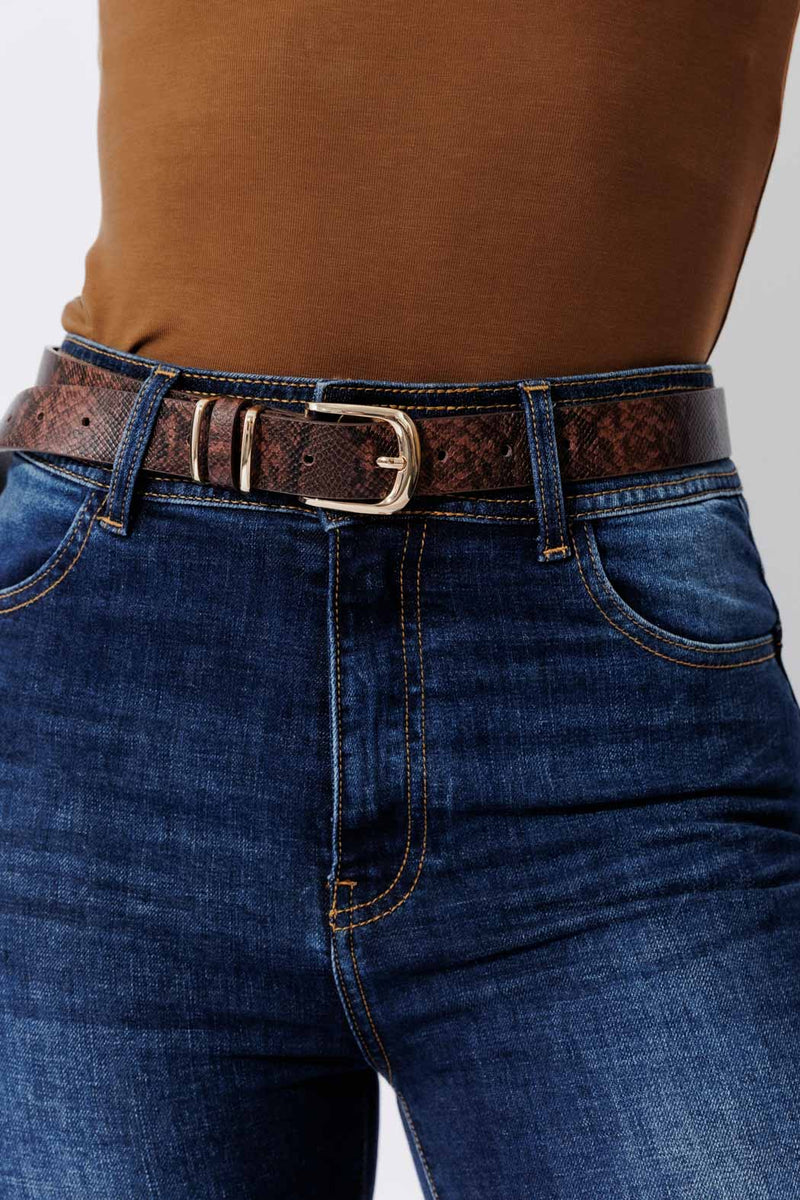 Brown Snake Belt S/M