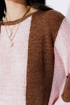 Brown/Pink Bold Stripe Knit Brown/Pink
