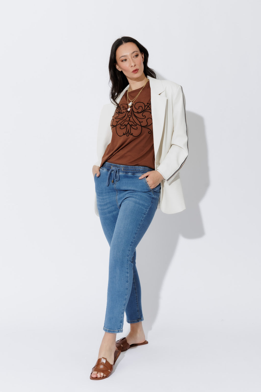 Denim Pull On Jogger Jean