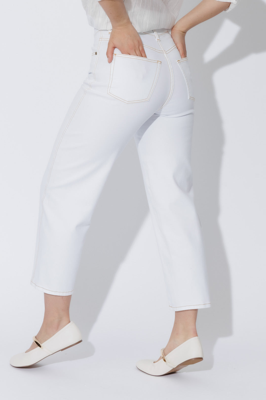 White Barrel Jean