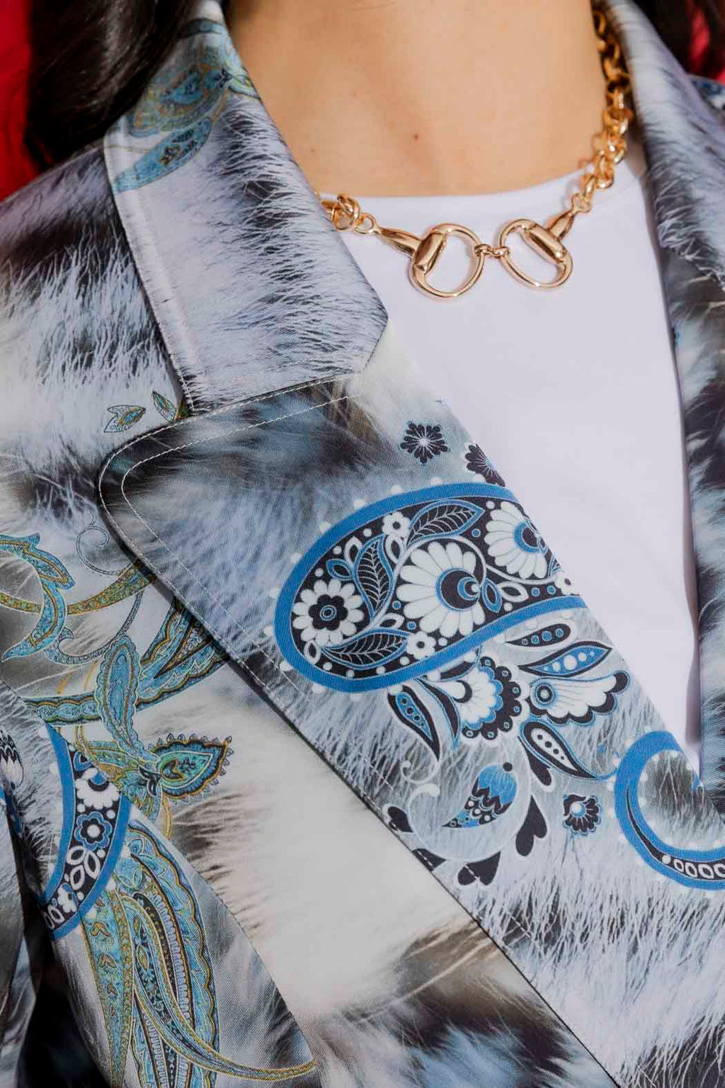 Blue Paisley Soft Blazer