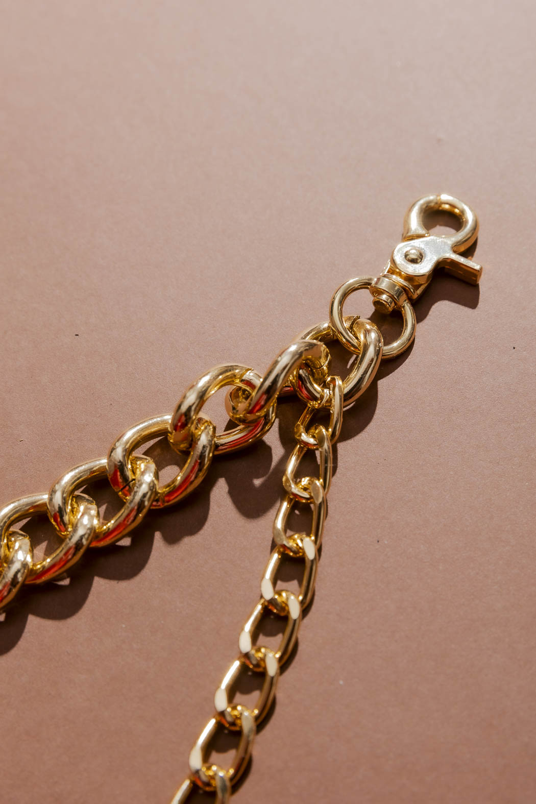 Gold Safety Pin Necklace Gold O/S