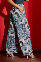 Blue Paisley Classic Cargo Culottes