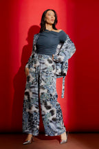 Blue Paisley Classic Cargo Culottes