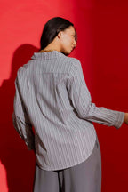 Stripe Brit Blogger Shirt
