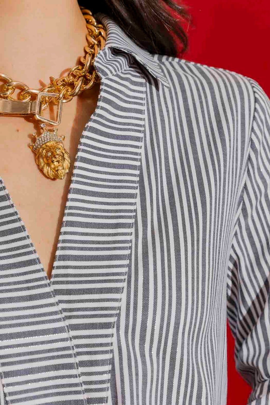 Stripe Brit Blogger Shirt