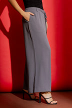 Grey Euro Wrap Pants