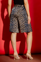 Blue Animal Piped Cleo Shorts Blue Animal