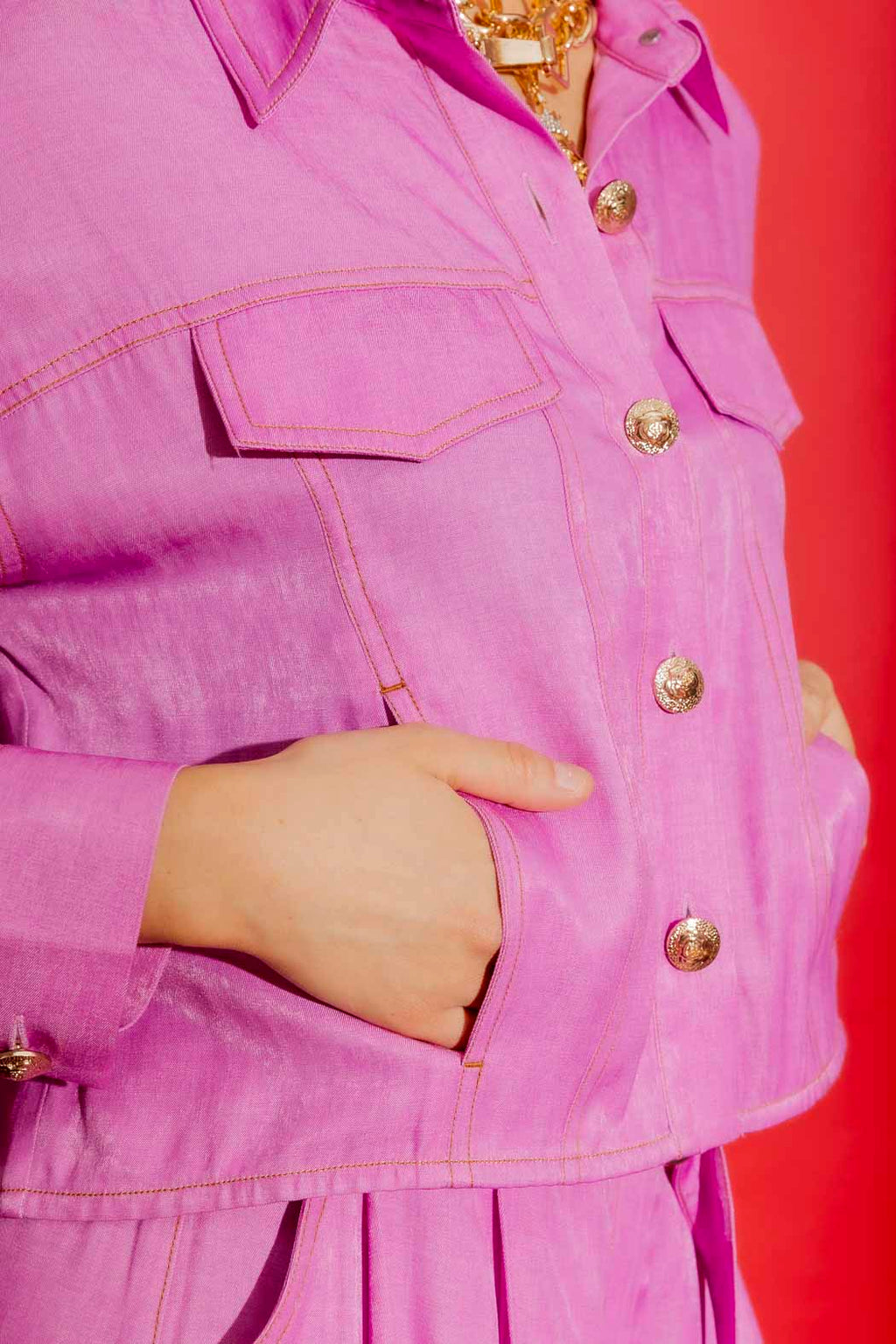 Pink Denim Dallas Jacket