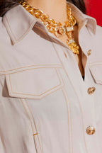 Oatmeal Denim Dallas Jacket