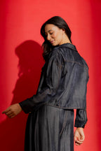 Dark Denim Dallas Jacket Black