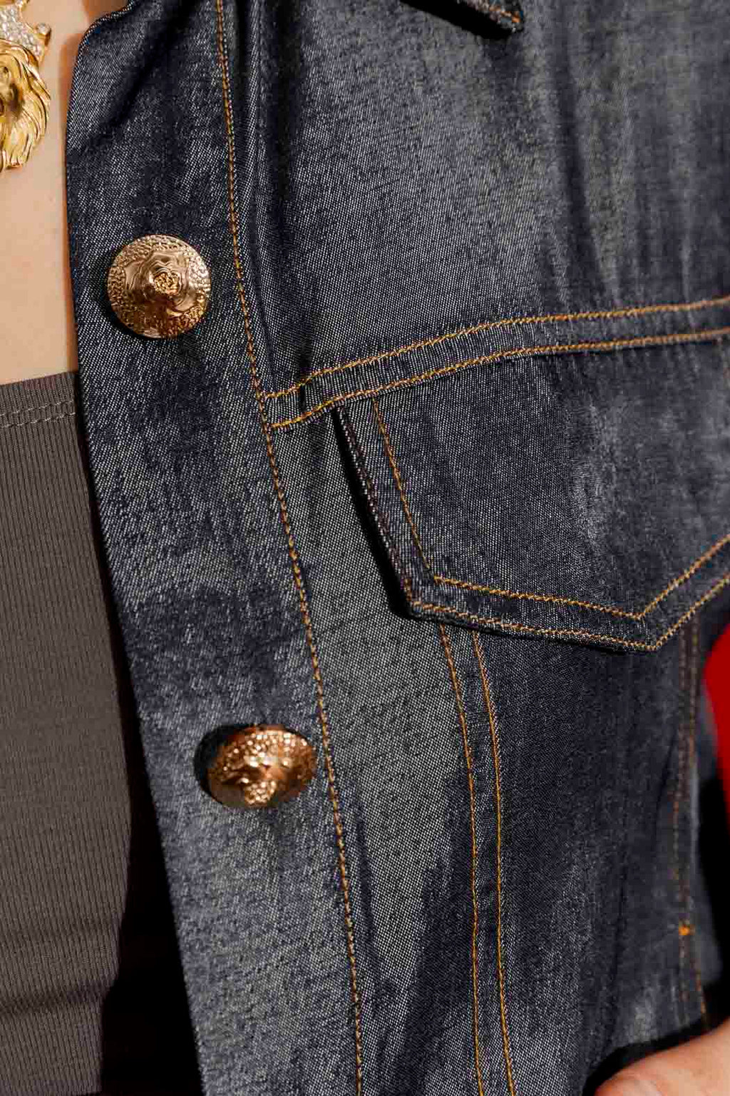 Dark Denim Dallas Jacket Black