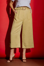 Lemon Tweed Cleo Cuff Pant