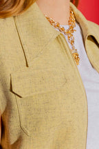 Lemon Tweed Vest