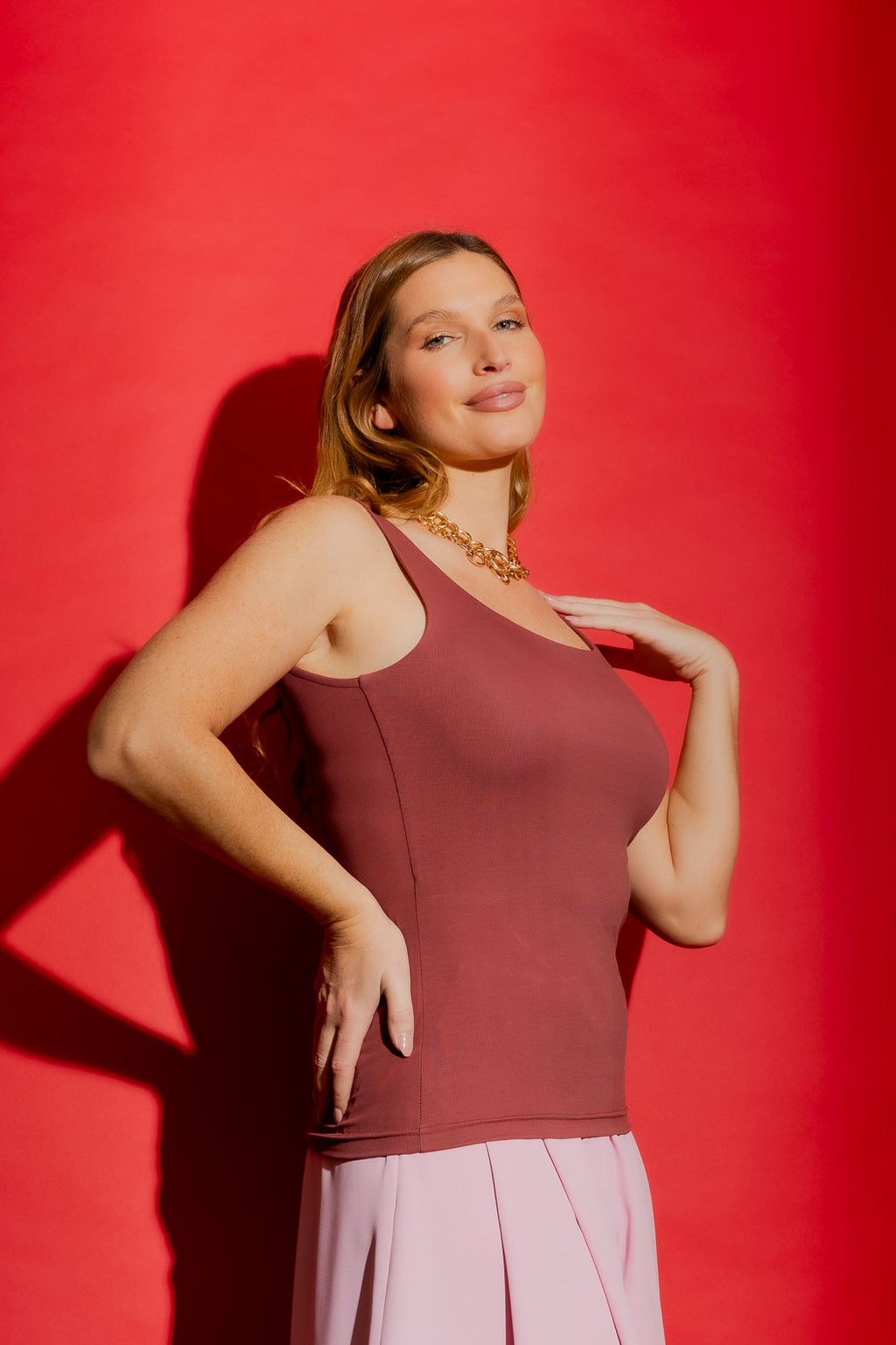 Rose Tencel Body Cami