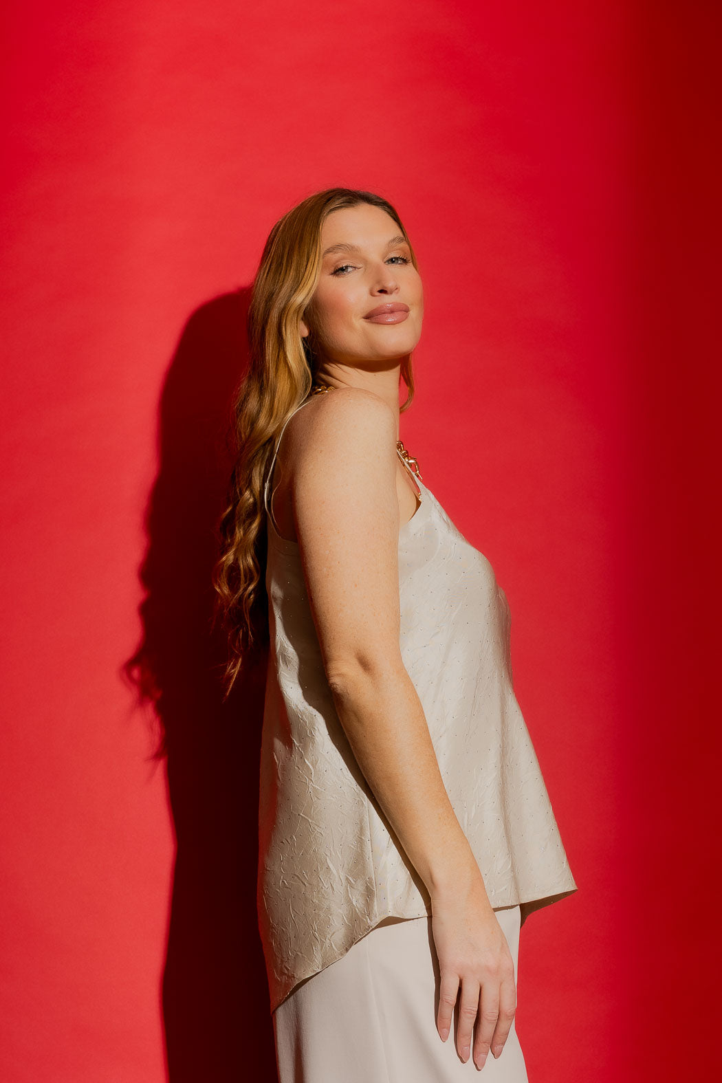 Milk Studded Bias Cami