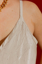 Milk Studded Bias Cami