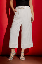 Ivory Valencia Cleo Cuff Pant