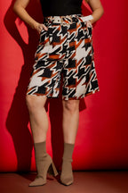 Tan/Black Cleo Piped Shorts