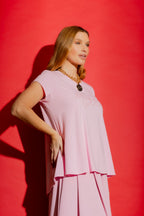 Pink Motto Sequin T-Shirt