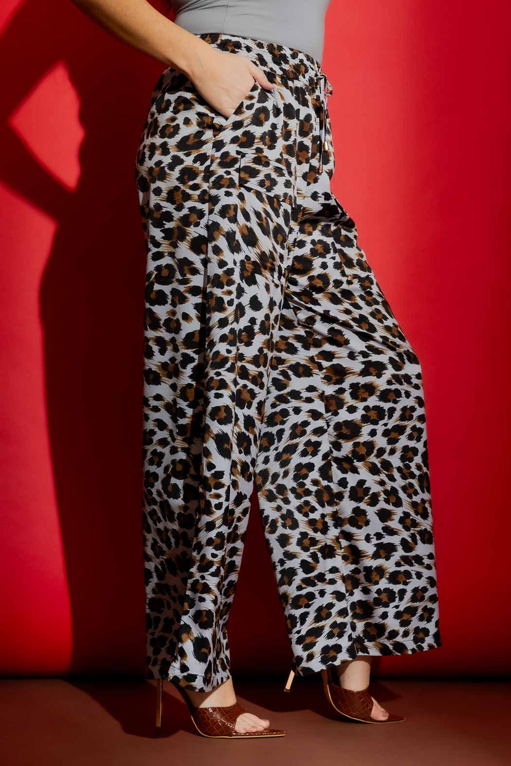 Pale Blue Animal Cargo Culottes Pale Blue