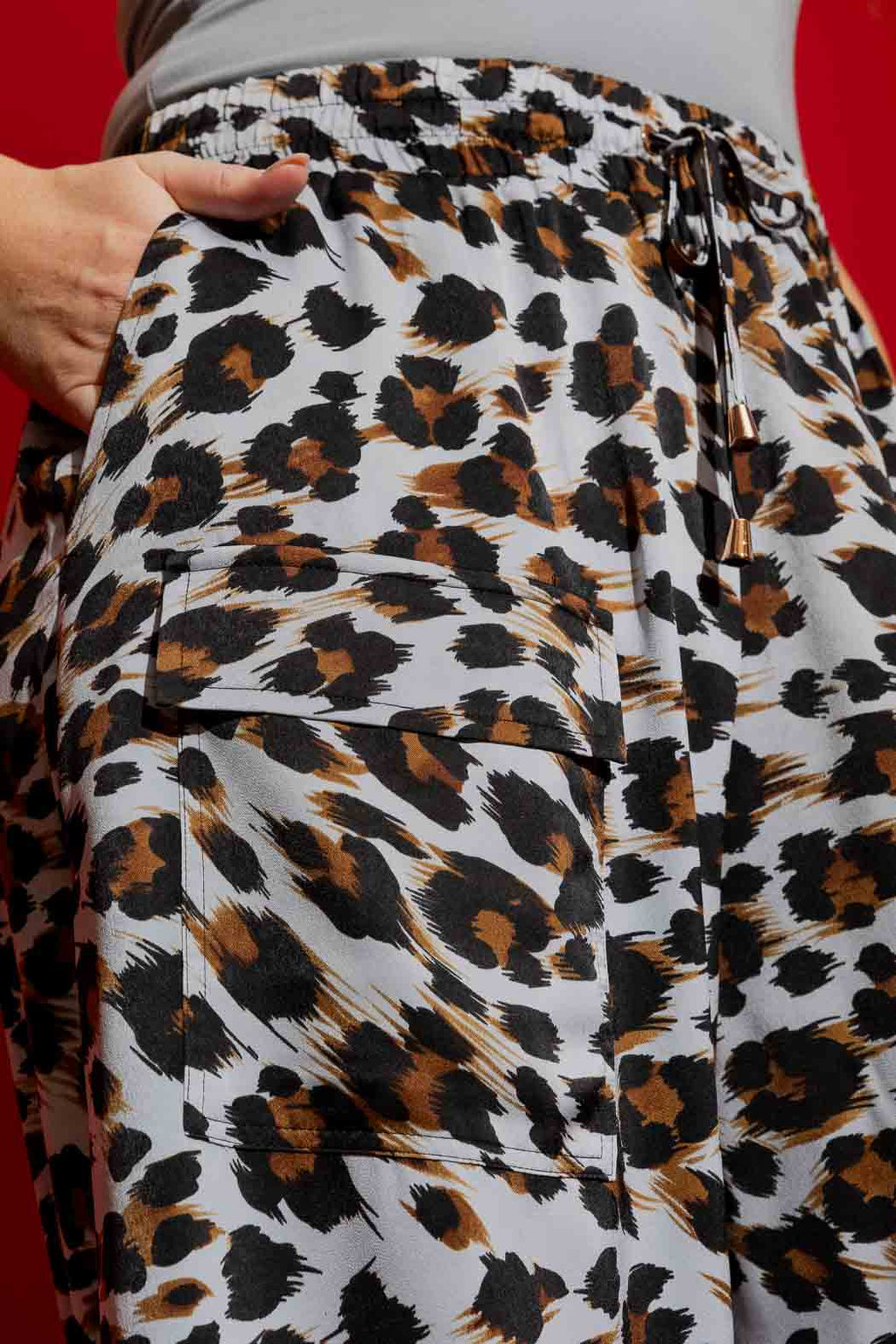 Pale Blue Animal Cargo Culottes Pale Blue