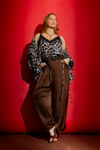 Pale Blue Animal Lace Cami Pale Blue