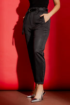 Black Paperbag Pant