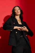 Black Keyhole Sisca Blazer